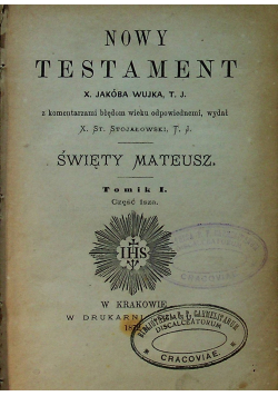 Nowy Testament 1872r