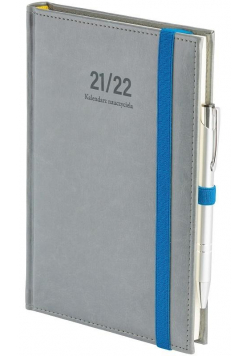 Kalendarz nauczyciela A5 2021/2022 tyg. jasnoszary