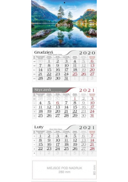 Kalendarz 2021 Trójdzielny Hintersee CRUX