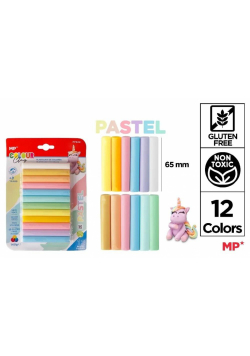 Plastelina 12 kolorów pastel