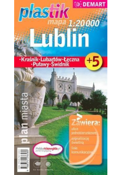 Plan miasta Lublin +5 1:20 000 plastik