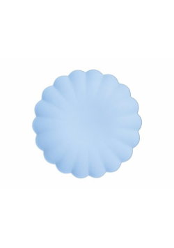 Talerzyki plastikowe błękitne 22 x 22cm 4szt
