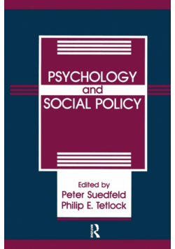 Psychology And Social Policy