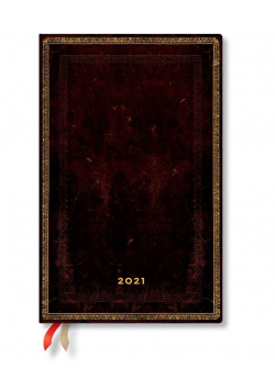 Kalendarz książkowy maxi 2021 12M Black Moroccan