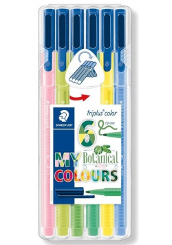 Flamastry Triplus Botanical 6 kolorów STAEDTLER