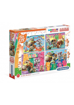 Puzzle20+60+100+180 Progressive Superkolor 44 Koty