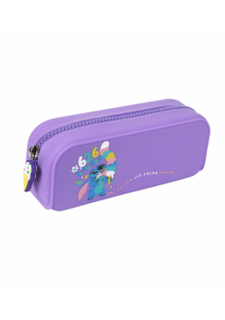 Saszetka silikonowa Disney Black Stitch fioletowa