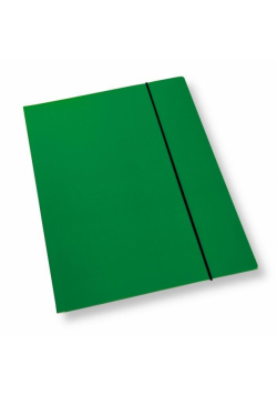 Teczka A4 z gumką lakier zielona 350gsm (10szt)