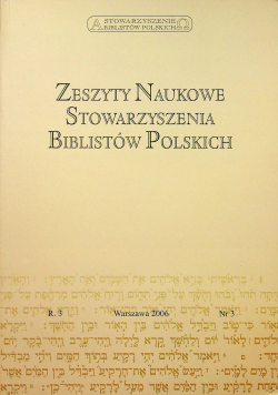 Zeszyty Naukowe Stowarzyszenia Biblistów Polskich nr 3