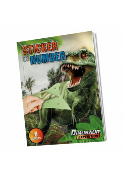 Naklejki po numerach A4 Dino