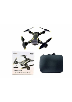Dron z kamerą i z torbą