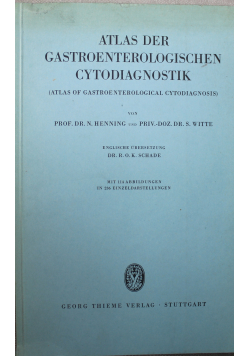Atlas der Gastroenterologischen  Cytodiagnostik