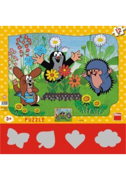 Puzzle 12 Krecik ogrodnik DINO