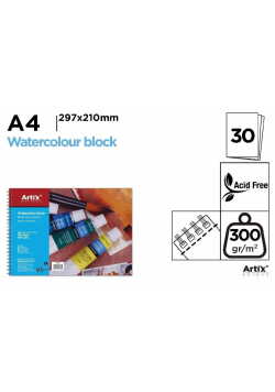 Blok do akwareli A4/30K 300g