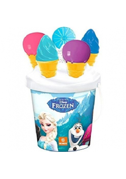Wiaderko z foremkami Frozen 17 cm