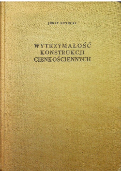 Wytrzymałość konstrukcji cienkościennych