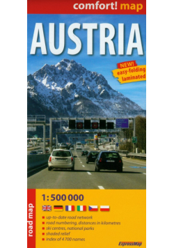 Austria Road map 1:500 000
