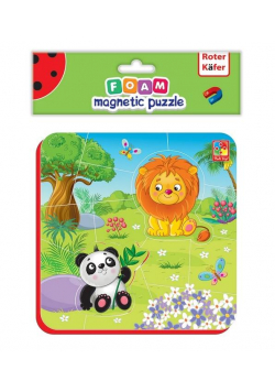 Miękkie magnetyczne puzzle Lew i Panda