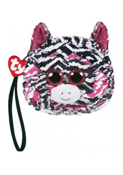 TY Fashion - cekinowa torba na nadgarstek Zebra