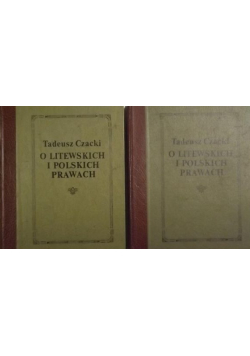 O litewskich i polskich prawach t I  II reprint 1800 i 1801  r