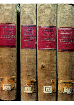 Manuel biblique ou cours D ecriture sainte 1881 r 4 tomy