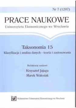 Taksonomia 15 Klasyfikacja i analiza danych teoria i zastosowania