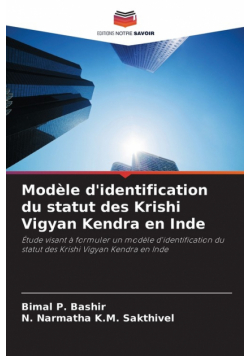 Modèle d'identification du statut des Krishi Vigyan Kendra en Inde