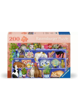 Puzzle XL 200 Koty na półce