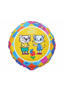 Balon foliowy Kicia Kocia i Pacek 46cm