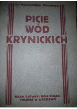 Picie wód krynickich