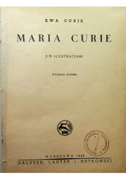 Maria Curie 1949 r