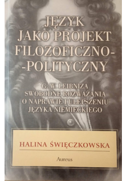Język jako projekt filozoficzno polityczny