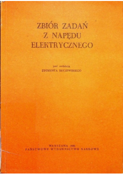 Zbiór zadań z napędu elektrycznego