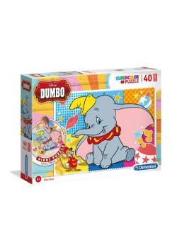 Puzzle Supercolor 40 podłogowe Dumbo