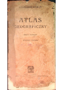 Atlas geograficzny  zeszyt pierwszy, 1920 r.