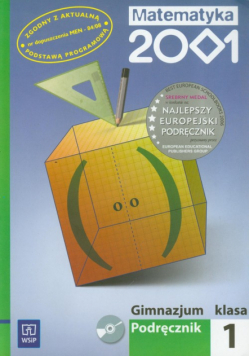 Matematyka 2001 ,1 Podręcznik z płytą CD