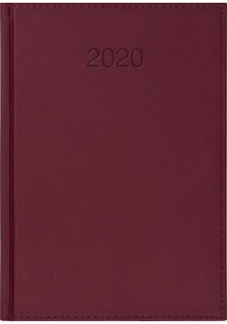 Kalendarz 2020 Książkowy A5 dzienny Vivo bordo