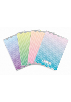 Zeszyt A4/60K kratka Ombre Powder pastel (5szt)