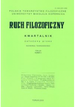 Ruch Filozoficzny Tom LXII Numer 3