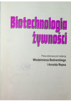 Biotechnologia żywności