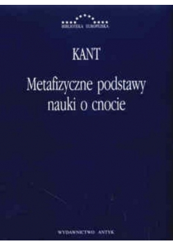 Metafizyczne podstawy nauki o cnocie