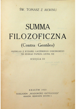 Summa Filozoficzna 1935 r.