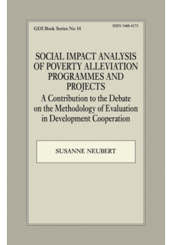 Social Impact Analysis of Poverty Alleviation Programmes and Projects