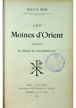 Les Moines d Orient 1900 r