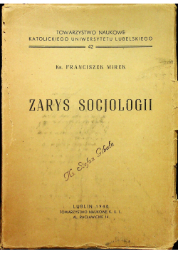 Zarys socjologii 1948 r