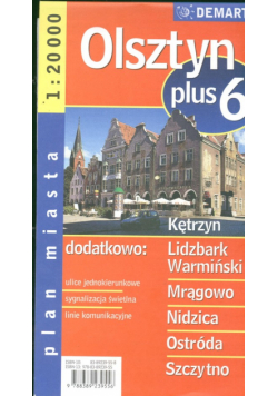 Olsztyn plus 6 1:20 000 plan miasta
