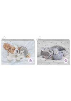 Teczka A4 na suwak The Sweet Pets mix