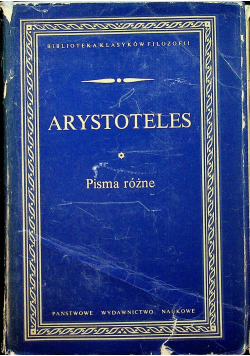 Arystoteles Pisma rożne