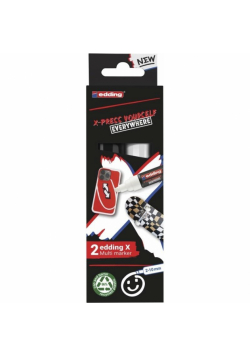 Multi marker biały i czarny 2szt