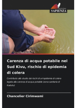 Carenza di acqua potabile nel Sud Kivu, rischio di epidemia di colera